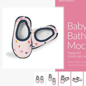 婴儿鞋产品图案设计样机