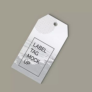 服装品牌标签设计样机模板
