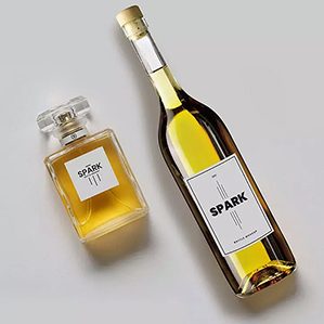 化妆品香水&酒瓶标签设计