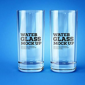 透明玻璃水杯标签设计