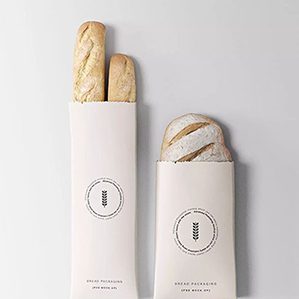 面包外带纸袋印刷设计图
