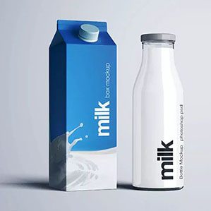 牛奶盒&牛奶瓶外观设计
