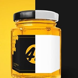 蜂蜜玻璃罐标签品牌包装
