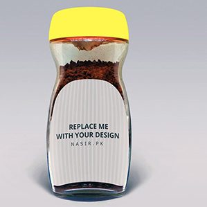 咖啡包装瓶品牌贴图展示