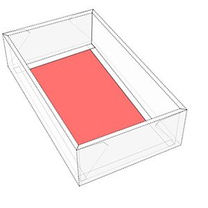 长方形包装盒模切图/刀模