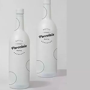 白色铝制饮料瓶外观设计