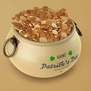 圣帕特里克节金币罐