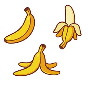 一套卡通香蕉画