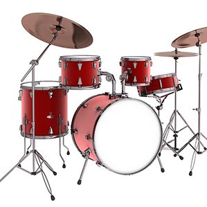 Drum kit. Isolated