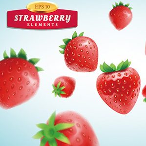 Strawberry set detailed