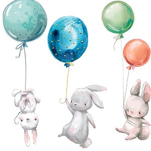 小野兔用气球飞