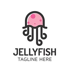 水母图形Logo商标设计