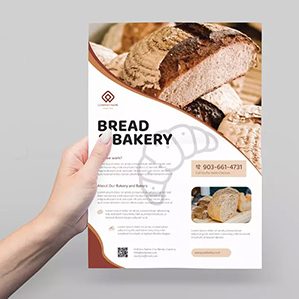 面包店促销宣传单设计
