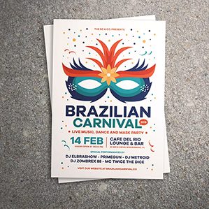 巴西狂欢节传单/海报